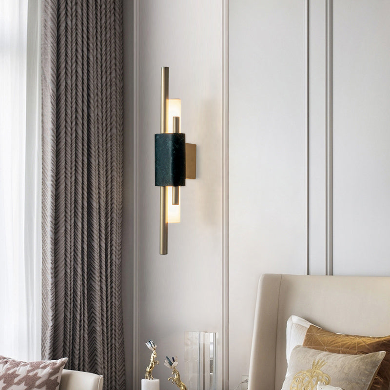 Luxury Nordic Modern Wall Lamp Green Marble