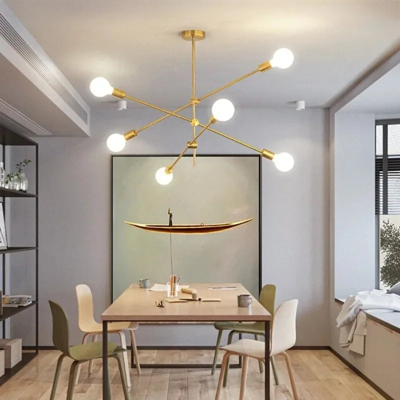 Modern Sputnik Ceiling Light