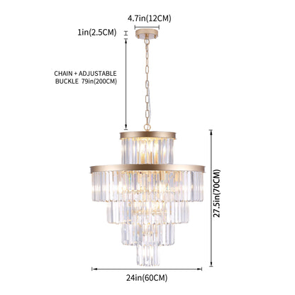 Golden Luxury Crystal Chandelier/Pendant