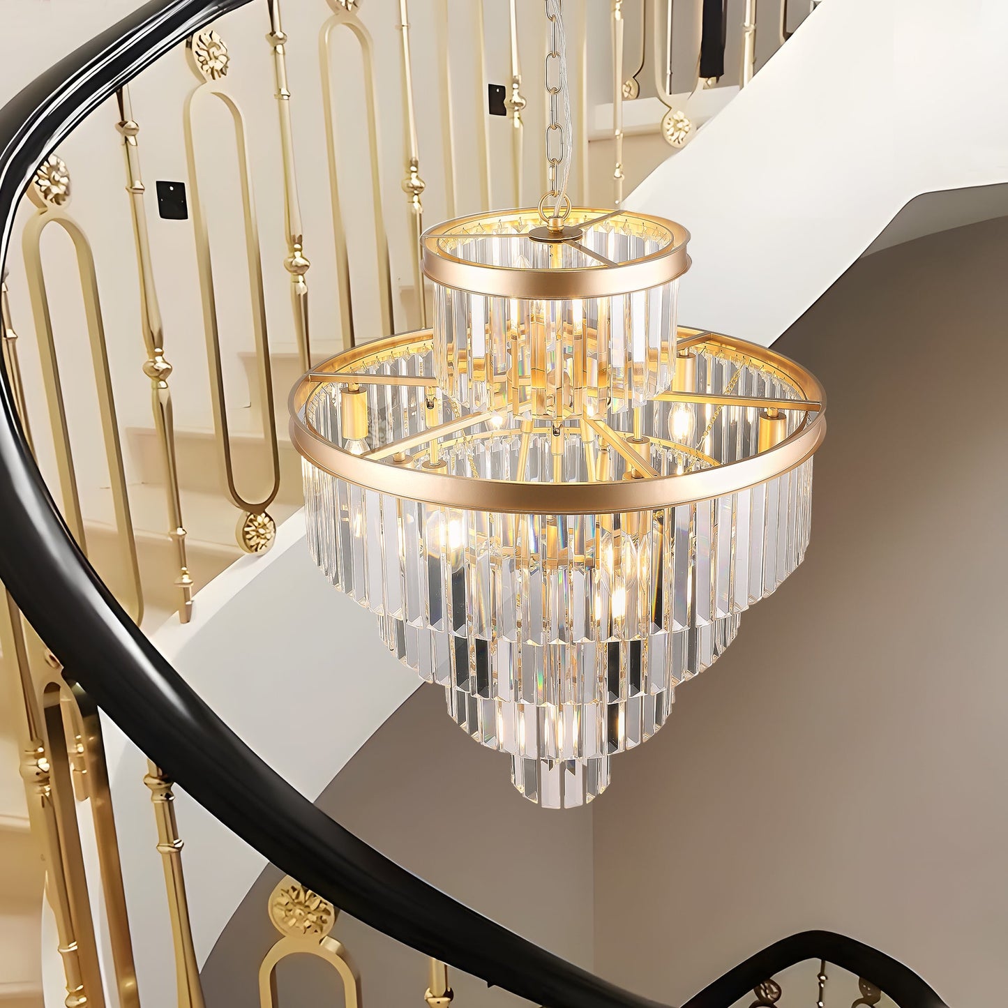 Golden Luxury Crystal Chandelier/Pendant