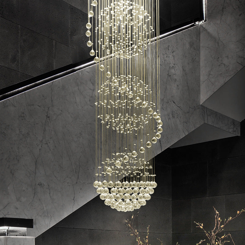 Nordic Modern Water Droplet Staircase Chandelier