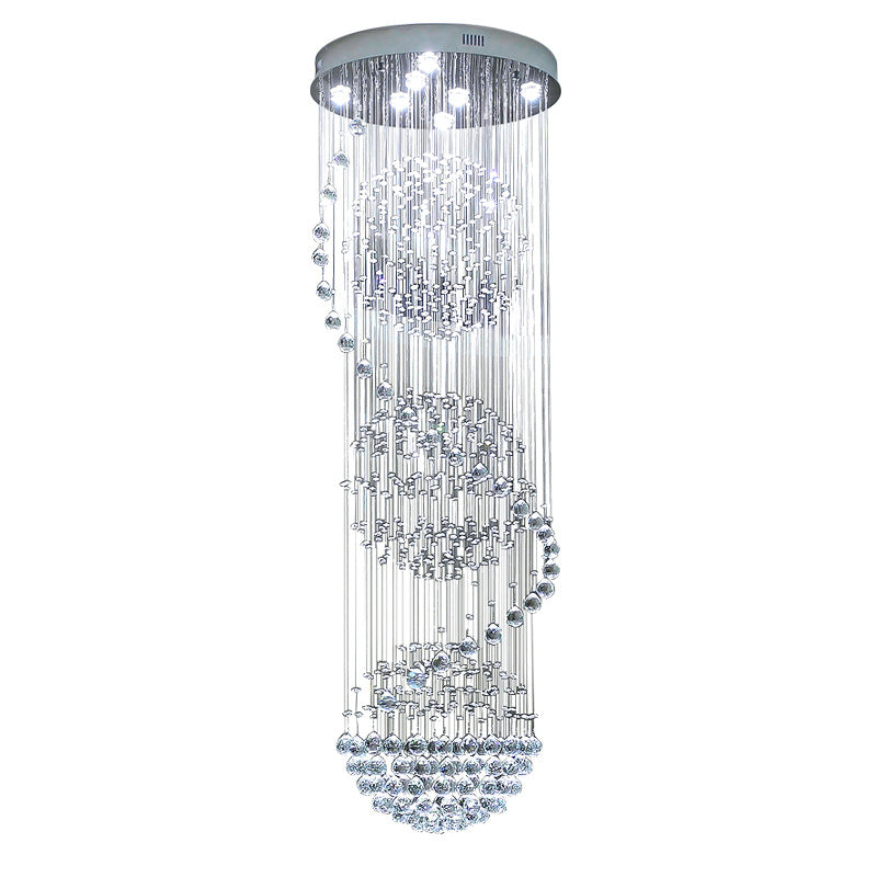 Nordic Modern Water Droplet Staircase Chandelier