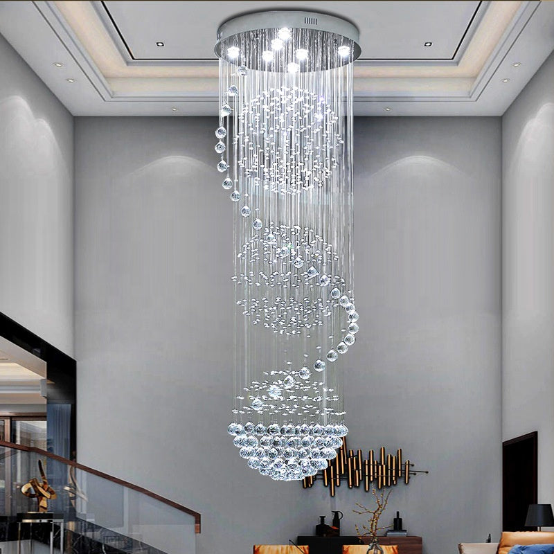 Nordic Modern Water Droplet Staircase Chandelier
