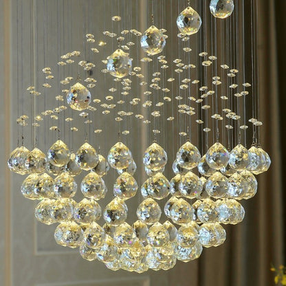 Nordic Modern Water Droplet Staircase Chandelier