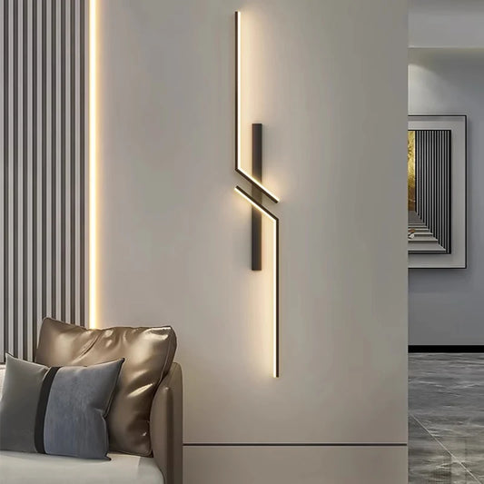 Modern Nordic Black/Gold LED Wall Lights