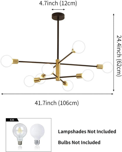 Classic Rotatable Sputnik Ceiling Light