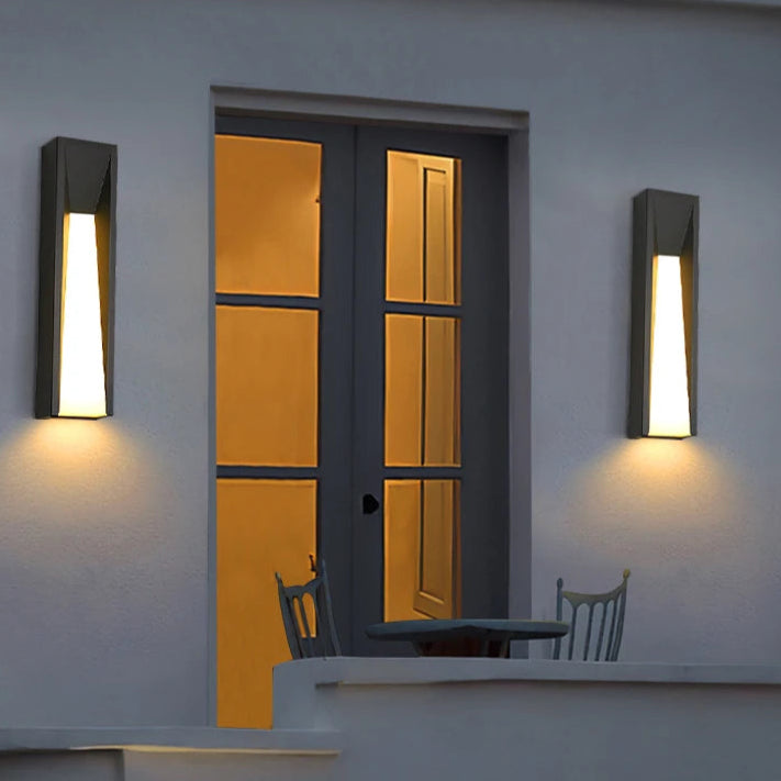 Black Stylish Outdoor Wall Lamp LED