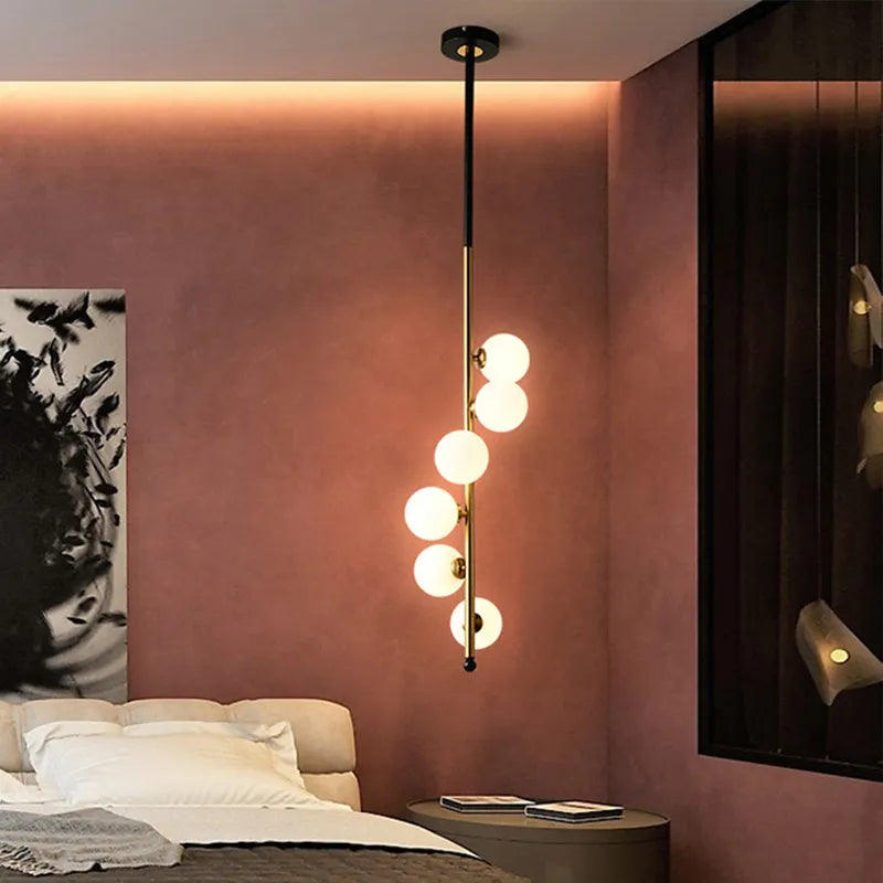 Nordic Minimalism Glass Ball Pendant Light