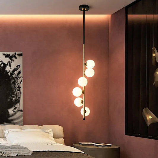 Nordic Minimalism Glass Ball Pendant Light