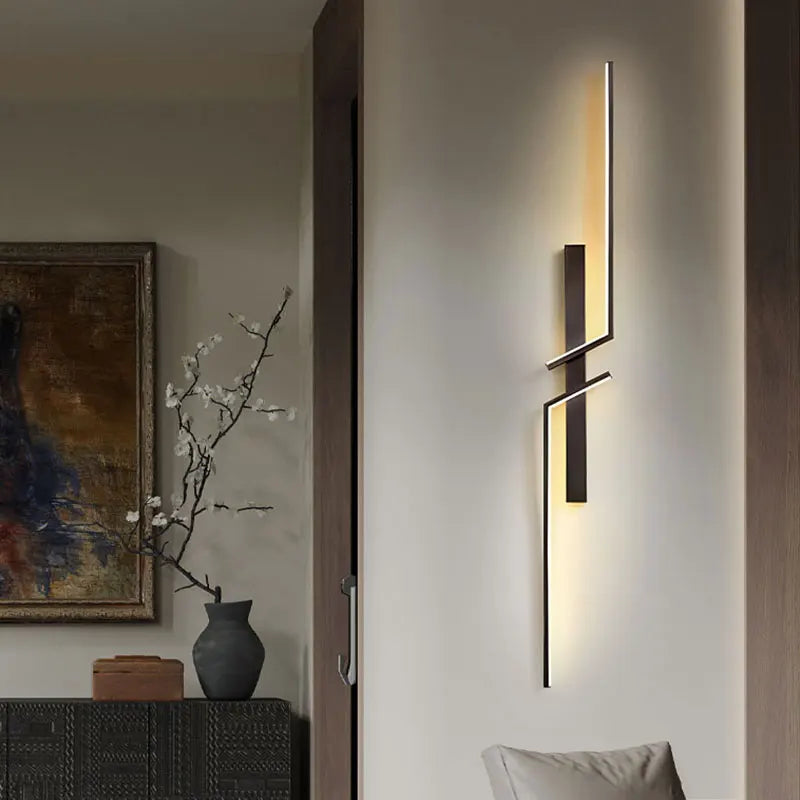 Modern Nordic Black/Gold LED Wall Lights