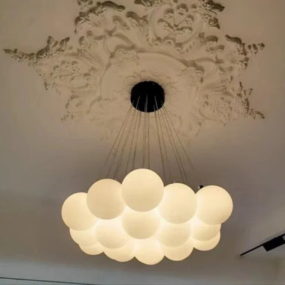 Modern LED White Glass Ball Pendant