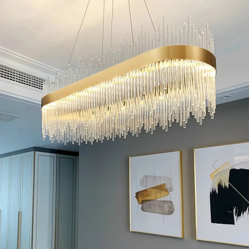 Modern Luxury Glass LED Chandelier