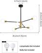 Classic Rotatable Sputnik Ceiling Light