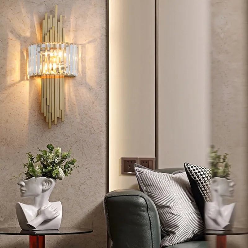 Modern Luxury Crystal Wall Lamp