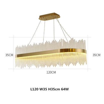 Modern Luxury Glass LED Chandelier