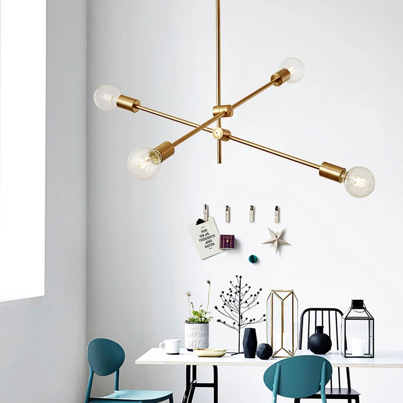 Classic Rotatable Sputnik Ceiling Light