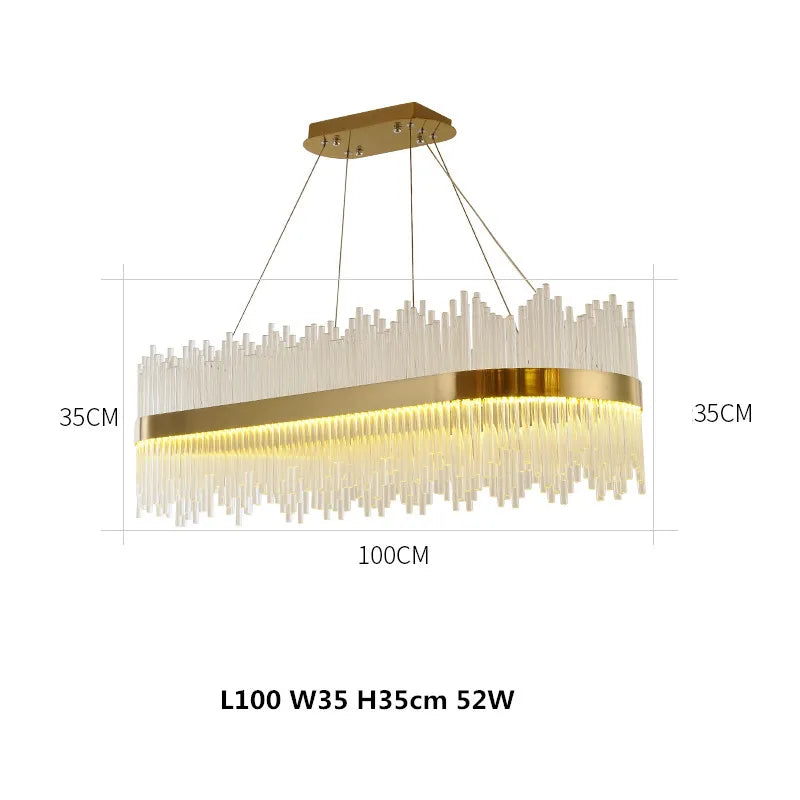 Modern Luxury Glass LED Chandelier